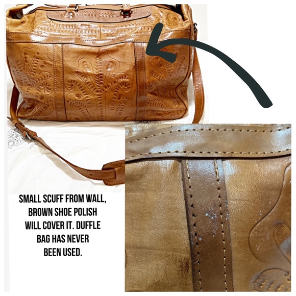 Force Ten Classic, Authentic Hand Made Genuine Leather Large Duffle Bag- UNISEX - Picture 8 of 10